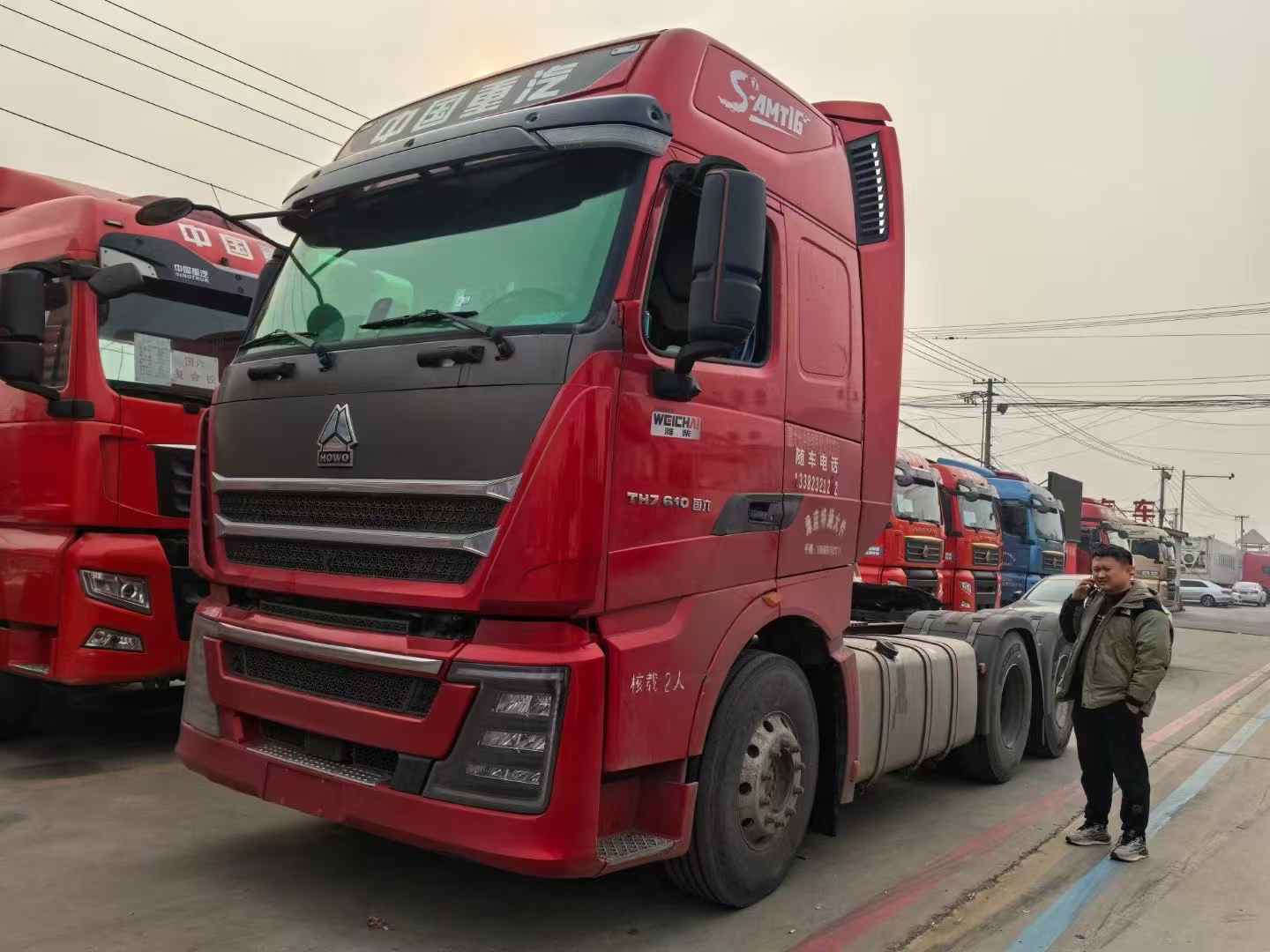 二手豪沃TH7牽引車610馬力,二手牽引車